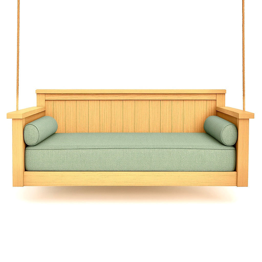 Twin Size Mattress Cover Set with Round Side Bolsters - Multiple Colors