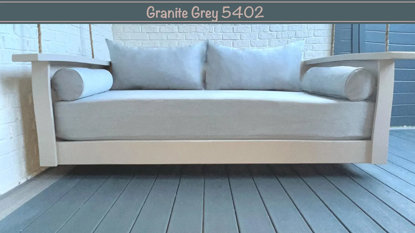 Granite Grey Sunbrella Outdoor Set: Twin Mattress Size Cover