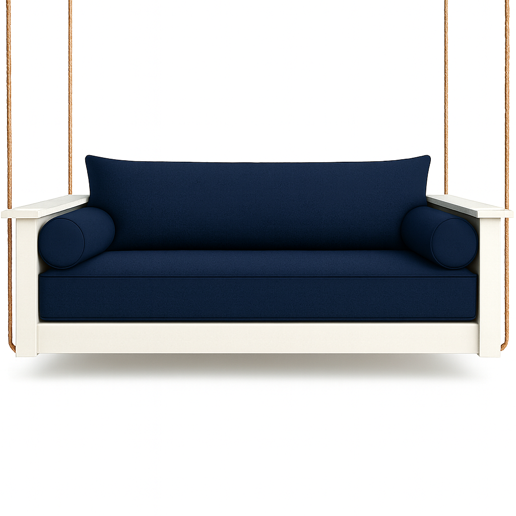 Twin Size  Mattress Cover Set  with Extended Back Pillow and Round Bolsters - Multiple Colors