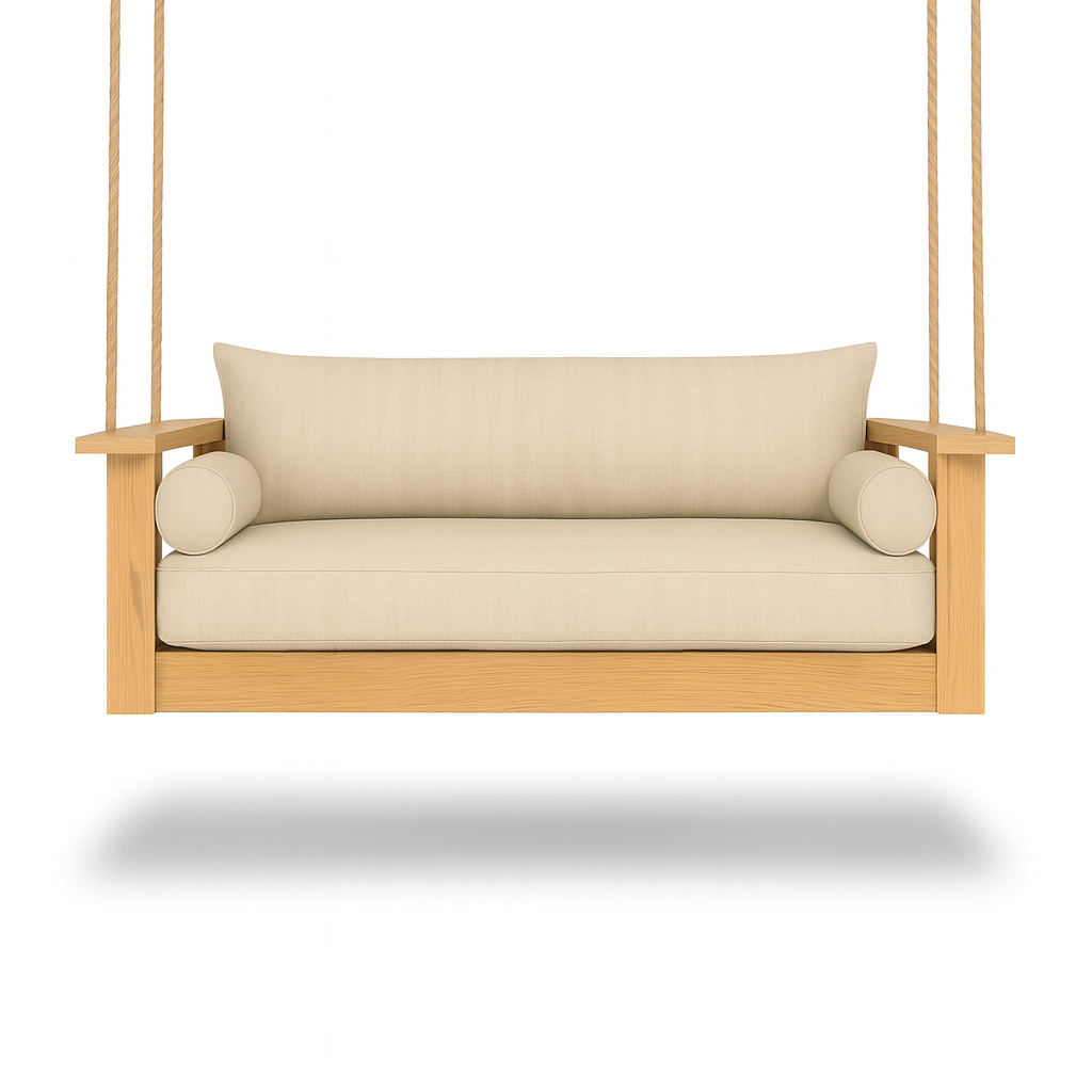 Twin Size  Mattress Cover Set  with Extended Back Pillow and Round Bolsters - Multiple Colors