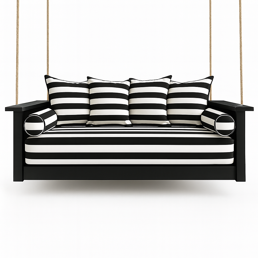 Twin Size Mattress Cover Set  with Euro Back Pillows and Round Bolsters