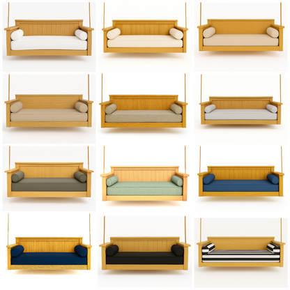 Full size Mattress Cover Set with Round Side Bolsters