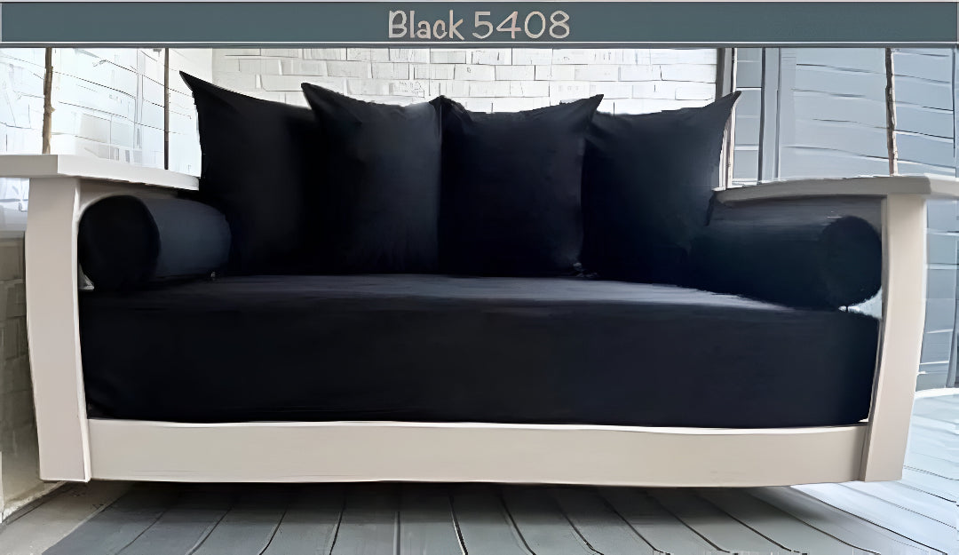 Black Sunbrella Outdoor Set: Crib Mattress Size Cover