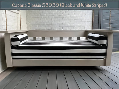 Twin-size Mattress Cover Set  with Round Side Bolsters