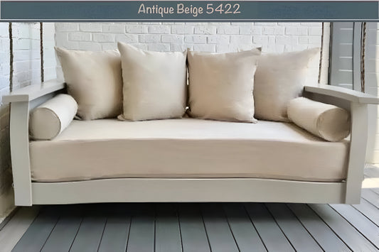 Antique Beige Sunbrella Outdoor Set: Full Mattress Size Cover
