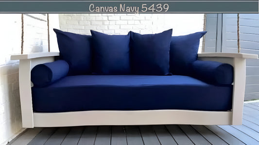 Navy Blue Sunbrella Outdoor Set: Twin Mattress Size Cover