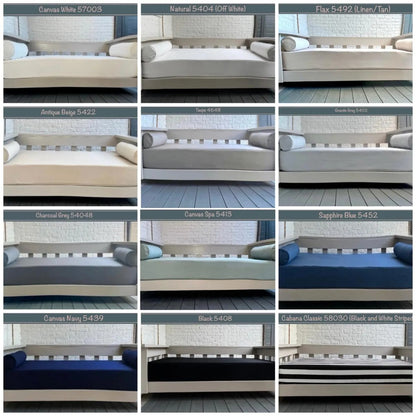 Twin-size Mattress Cover Set  with Round Side Bolsters