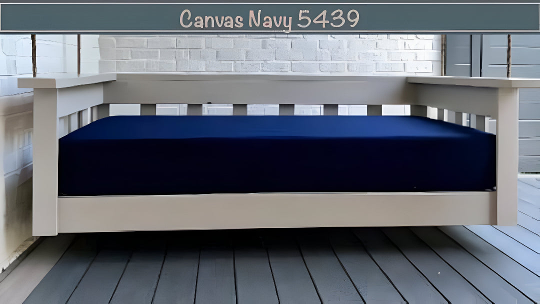 Navy Blue Sunbrella Outdoor Set: Crib Mattress Size Cover