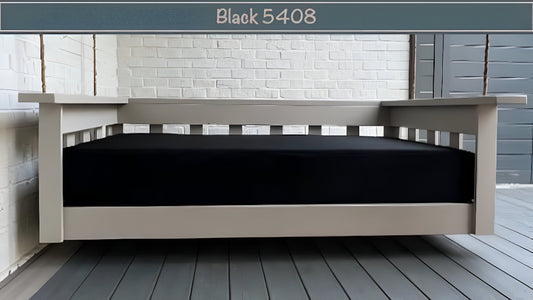 Black Sunbrella Outdoor Set: Crib Mattress Size Cover