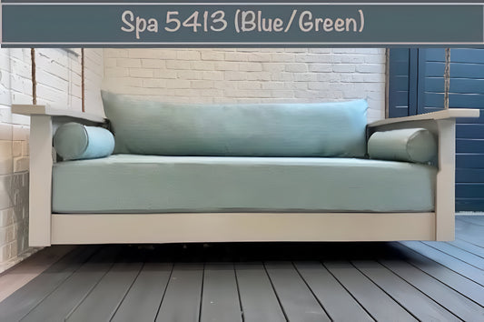 Spa Blue Sunbrella Outdoor Set: Full Mattress Size Cover