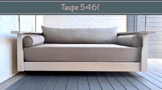 Taupe Sunbrella Outdoor Set: Full Mattress Size Cover