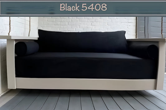 Black  Sunbrella Outdoor Set: Twin XL Mattress Size Cover