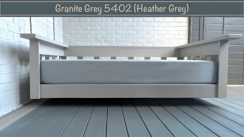 Granite Grey Sunbrella Outdoor Set: Twin Mattress Size Cover