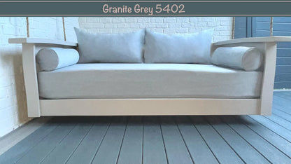 Granite Grey Sunbrella Outdoor Set: Twin Mattress Size Cover