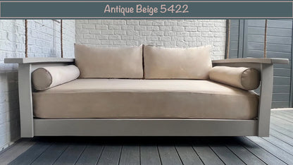 Twin size Mattress Cover Set  with two Back Pillows and Bolsters