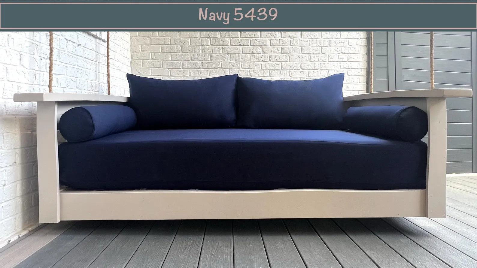 Navy Blue Sunbrella Outdoor Set: Crib Mattress Size Cover